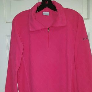Womens Pink Columbia fleece XL
